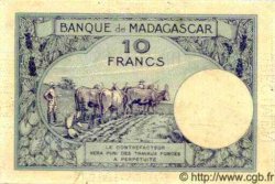 10 Francs Spécimen MADAGASCAR  1926 P.036s TTB