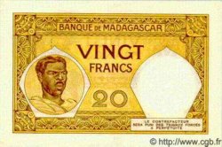 20 Francs MADAGASCAR  1940 P.037 NEUF