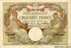 50 Francs MADAGASCAR  1937 P.038 VF