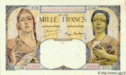 1000 Francs MADAGASCAR  1947 P.041 XF+