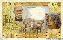 5000 Francs MADAGASCAR  1950 P.049a TB+