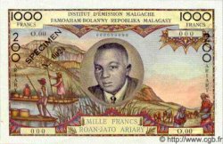 1000 Francs - 200 Ariary Spécimen MADAGASCAR  1963 P.056as SPL