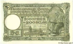 1000 Francs - 200 Belgas BÉLGICA  1944 P.110 SC+