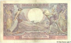 10000 Francs - 2000 Belgas BELGIEN  1929 P.105 SS