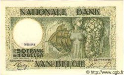 50 Francs - 10 Belgas BÉLGICA  1945 P.106 SC+
