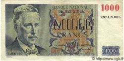 1000 Francs BELGIUM  1950 P.131 VF+