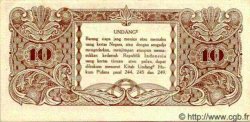 10 Rupiah INDONÉSIE  1945 P.019 var SPL+