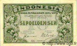 10 Sen INDONESIEN  1947 P.031 fSS