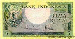 5 Rupiah INDONÉSIE  1957 P.049 pr.NEUF