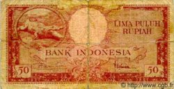 50 Rupiah INDONESIA  1957 P.050a q.MB