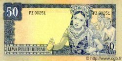 50 Rupiah INDONESIEN  1960 P.085a fST