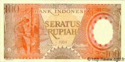 100 Rupiah INDONESIA  1964 P.097b SC+