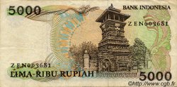 5000 Rupiah INDONESIA  1986 P.125a q.BB