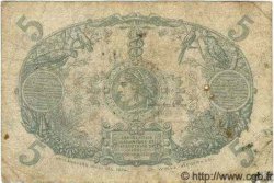 5 Francs Cabasson bleu MARTINIQUE  1934 P.(06B) q.MB