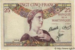 25 Francs MARTINIQUE  1945 P.12 MBC