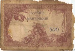 500 Francs MARTINIQUE  1938 P.14 q.B