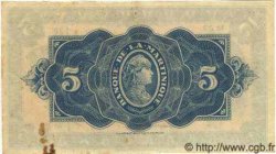5 Francs MARTINIQUE  1942 P.16b BB