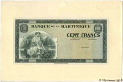 100 Francs Épreuve MARTINIQUE  1942 P.19 UNC-