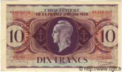 10 Francs MARTINIQUE  1943 P.23 MBC+