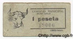 1 Peseta ESPAÑA Benicarlo 1936 E.160 BC+