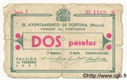 2 Pesetas SPAIN Fortuna 1937 E.--(cf.361) VG