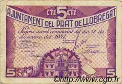 5 Centims SPAIN Prat De Llobregat 1937 C.475 VF