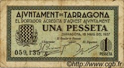 1 Pesseta ESPAGNE Tarragona 1937 C.585 TB