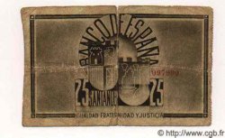 25 Pesetas ESPAGNE Santander 1936 PS.583(d) B+