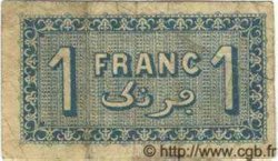 1 Franc ALGÉRIE Alger 1921 JP.17 B à TB
