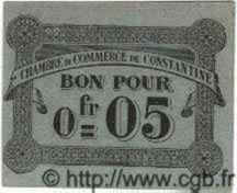 5 Centimes ALGÉRIE Constantine 1915 JP.38 NEUF
