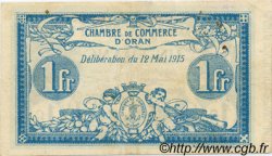 1 Franc ALGÉRIE Oran 1915 JP.141.02 TB