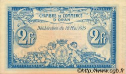 2 Francs ALGÉRIE Oran 1915 JP.141.03 NEUF