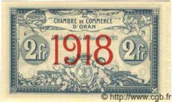 2 Francs ARGELIA Oran 1918 JP.09 FDC