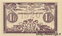 1 Franc ALGÉRIE Oran 1920 JP.141.23 NEUF