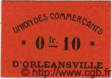 10 Centimes ARGELIA Orleansville 1915 JPCV.04 FDC