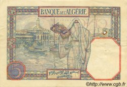 5 Francs ALGÉRIE  1928 P.003 TTB