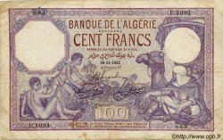 100 Francs ALGÉRIE  1932 P.081b TB