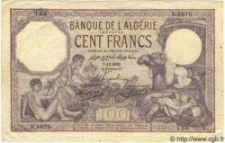 100 Francs ALGÉRIE  1932 P.019 TTB