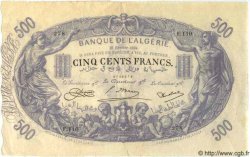 500 Francs ALGÉRIE  1924 P.022 TTB+