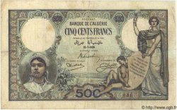 500 Francs ALGERIA  1926 P.023a F
