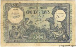 500 Francs ALGÉRIE  1943 P.024 TB+