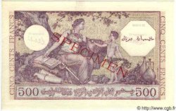 500 Francs Spécimen ALGÉRIE  1944 P.095s NEUF