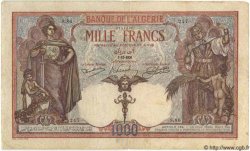 1000 Francs ALGÉRIE  1926 P.029 TB
