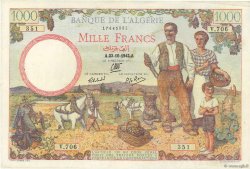 1000 Francs ALGÉRIE  1942 P.089