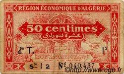 50 Centimes  ALGÉRIE  1944 P.100 TB