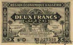 2 Francs ARGELIA  1944 P.038A FDC