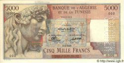 5000 Francs Spécimen ALGÉRIE  1949 P.109as pr.NEUF