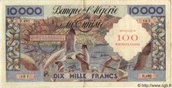 100 Nouveaux Francs sur 10000 Francs ALGERIA  1958 P.046A VF