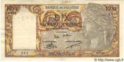 10 Nouveaux Francs ALGERIA  1959 P.048 VF