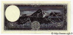 5 Rupees NEPAL  1956 P.13 ST